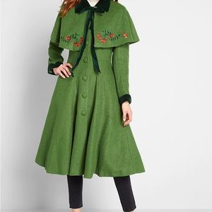 Collectif x ModCloth Innate Sophistication Caped Coat